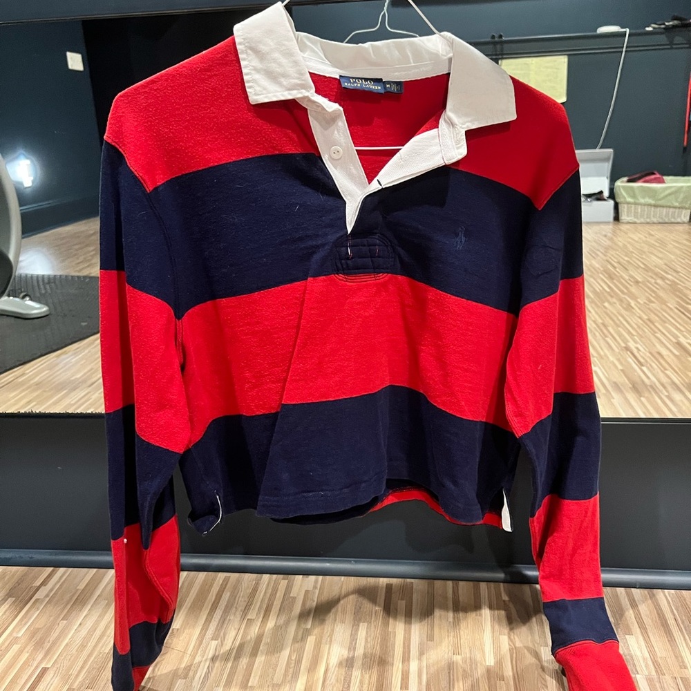 Ralph Lauren Cropped Rugby Shirt - Picture 2 of 5